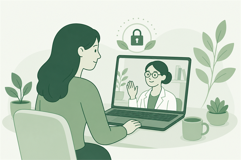 Telehealth Psychiatry illustration